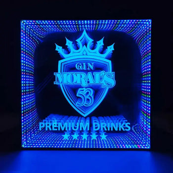Make it personal. Create a stunning custom infinity mirror sign for your home, wedding, or business. High-quality, energy-efficient LED lights.