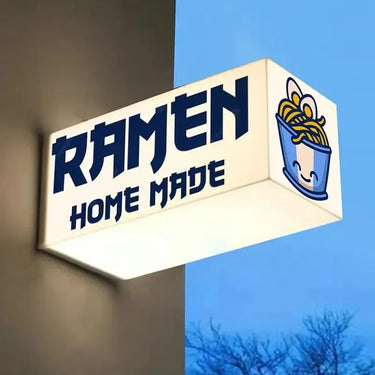 Custom logo acrylic light box sign for shop wall and retail store advertising