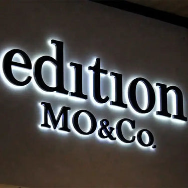 lighted sign for business