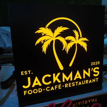 LED Light Box Signage Custom Backlit Illuminated Signs for Shops