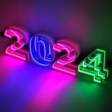 Modern Infinity Mirror Light Custom Acrylic LED Sign Art Decor