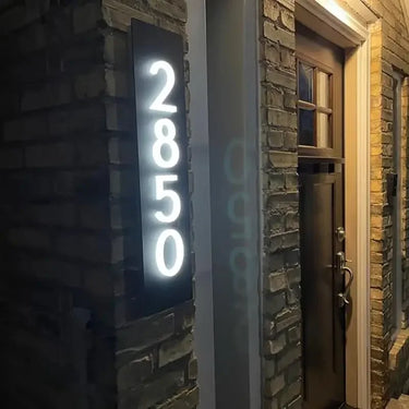 complete led address kit with mounting backplate