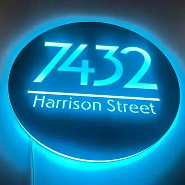 Increase your home's safety with a lighted address sign. Essential for emergency services, deliveries, and guests. Durable and weather-resistant construction.