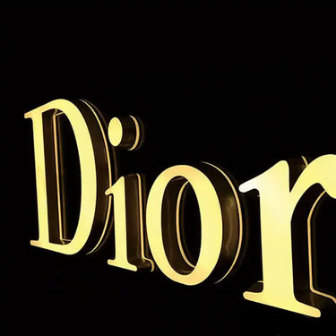 Custom advertising 3d led dual lit acrylic letters solid cut front and back lighting sign company business shop logo signage