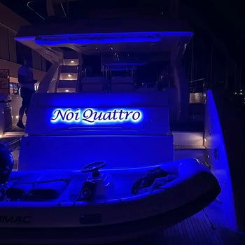 Custom Lighted Boat Name Signs for Yachts & Ships 