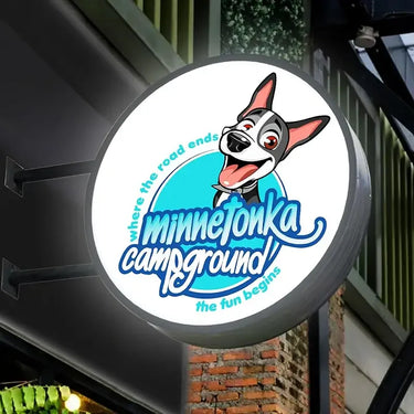 Durable aluminum side-mount LED signs. Built for long-life in commercial settings. Perfect for menus, directories, and promotional ads.