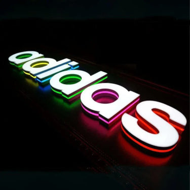 Custom 3D Infinity Mirror LED Light Sign | Personalized Neon Track Channel Letters